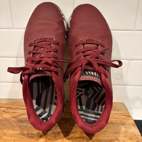 Nobull Unisex cabernet zebra trainer shoes low top Size M 9 W 10.5 - Picture 7 of 11